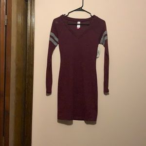 never worn burgundy right dress